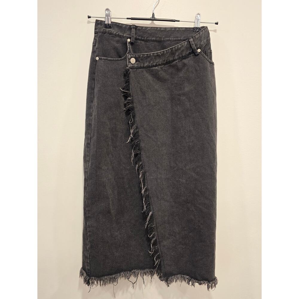 And The Why Black Stylish Demin Skirt Size S NWT